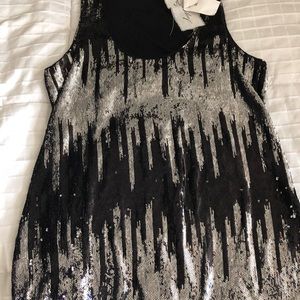 Sequin tank top.